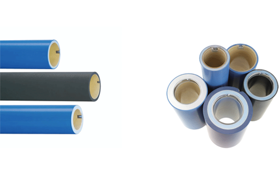 three clear beakers placed on tabletop