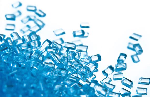 three clear beakers placed on tabletop